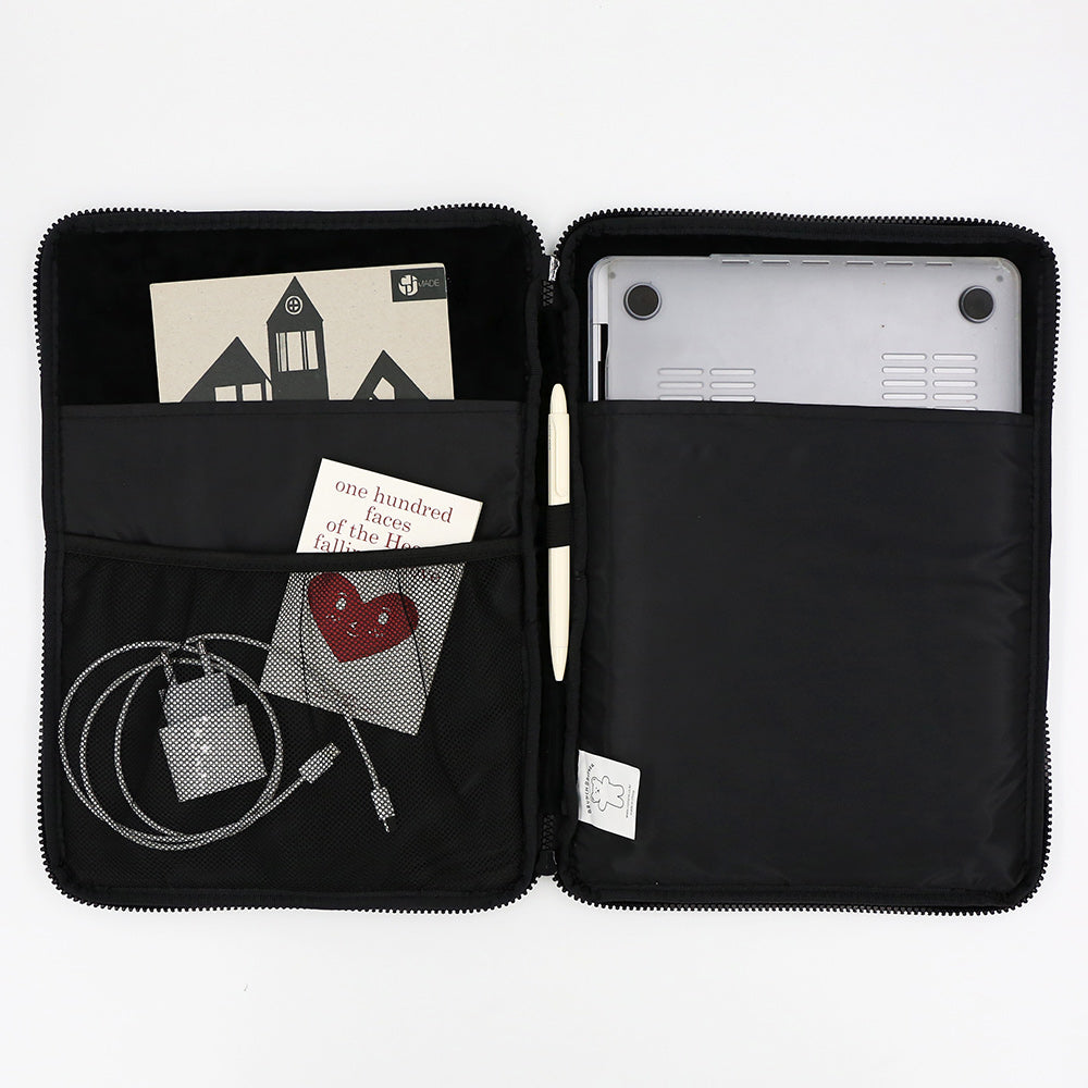 Brunch Brother Laptop Pouch (13-inch)- Black