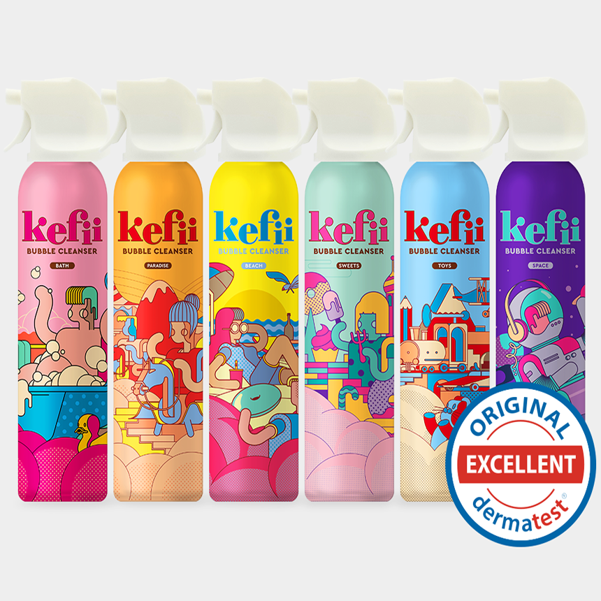 kefii bubble cleanser foam cleanser pink cleanser face cleanser Baby Bathing