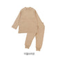 Long-Sleeve Pajamas Long-Neck Cotton/Modal (긴팔내의 골지롱반목 모달스판)