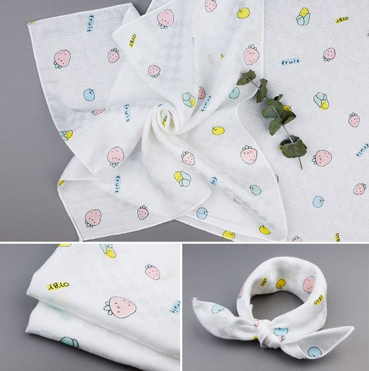 Baby Handkerchief Scarf Roots Bamboo 5pcs (신생아 손수건 루츠 밤부 5매)