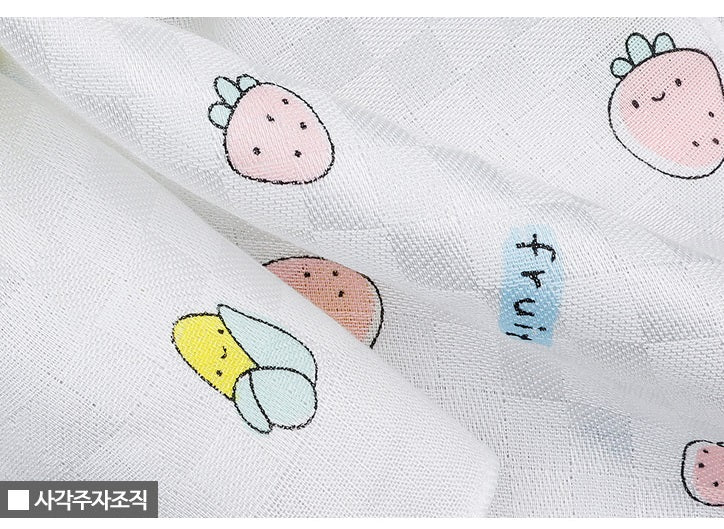 Baby Handkerchief Scarf Roots Bamboo 5pcs (신생아 손수건 루츠 밤부 5매)