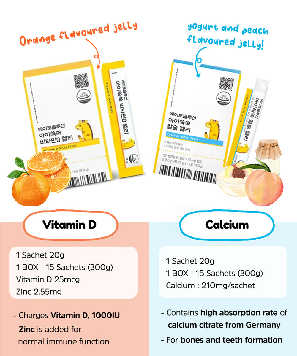 Vitamin D + Calcium Jelly Set