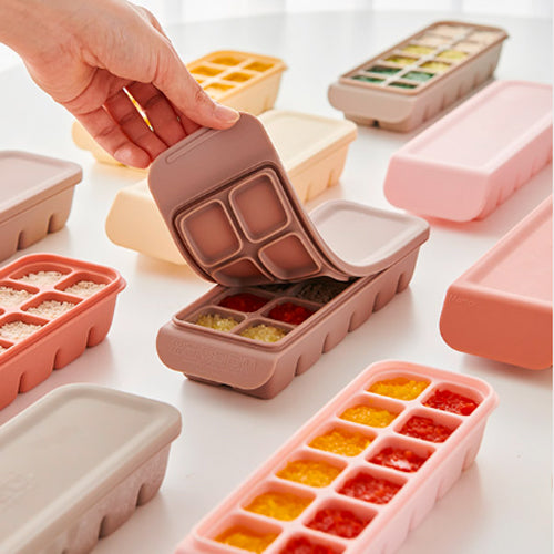 Double-Sealed Silicone Cube Tray - 4P (50ml x 4구) / 6P (30ml x 6구) – Bubbly  Lovely